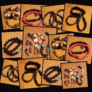 Spiritual natural gemstones glass 925 healing CFC